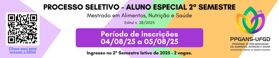 PROCESSO SELETIVO ALUNO ESPECIAL 2025.2